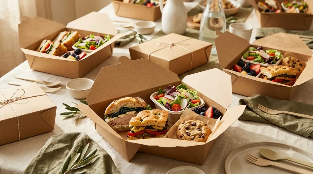 Illustrative catering photograph for The working lunch